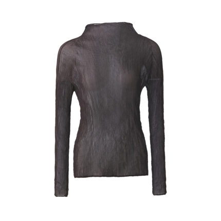 Round-neck long-sleeve shirt