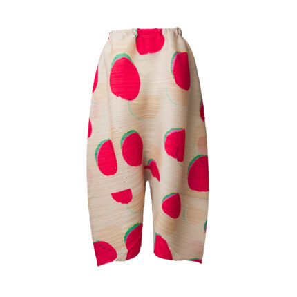 Fudou series horizontal pleated pants