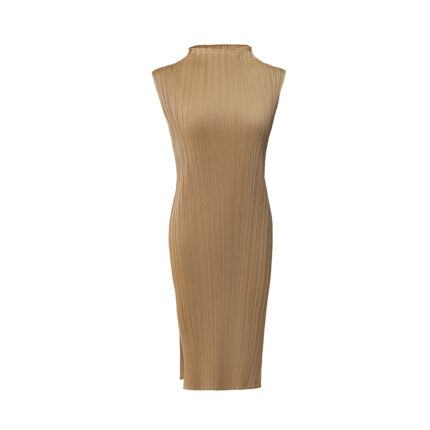JH118 High-neck Sleeveless Side Slit Dress