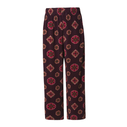 Limited Edition Peony Pattern HP Line 114 Wide Leg Pants