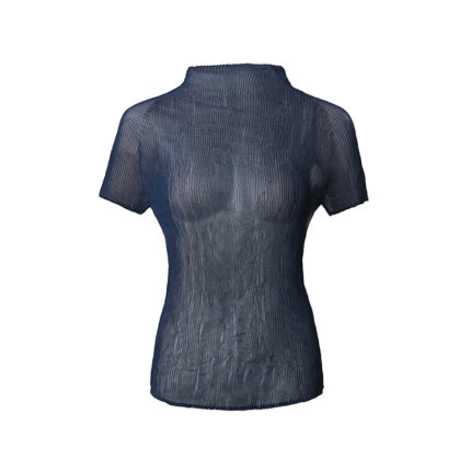 Woven reed short-sleeved shirt