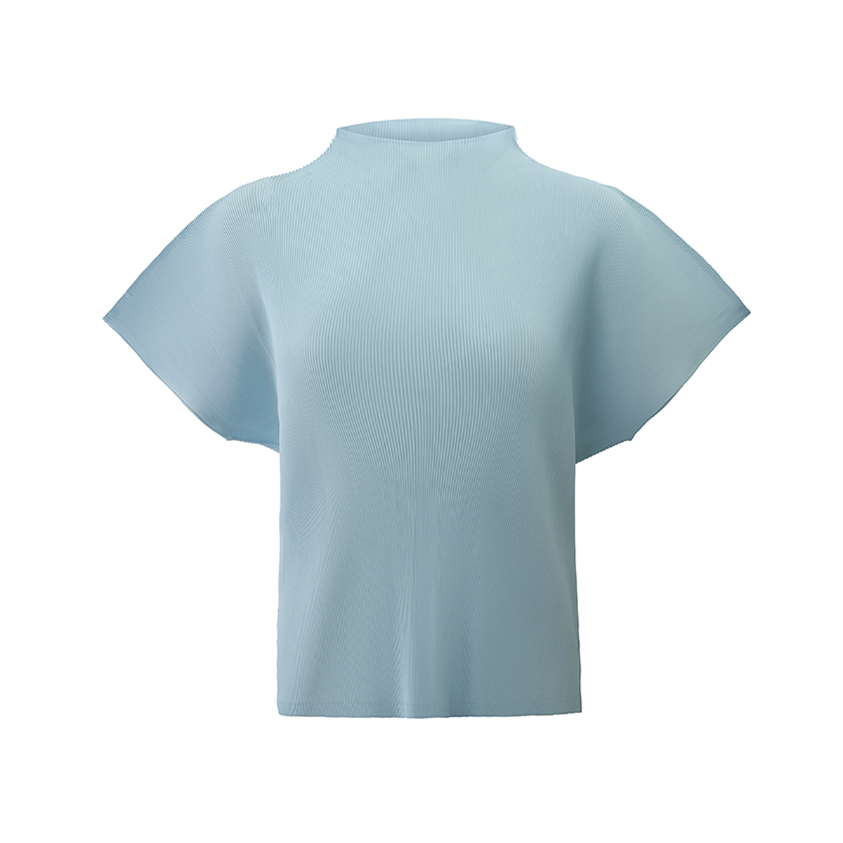 DSC_4683 Deep-pleated high-neck batwing sleeve top - 图片 1